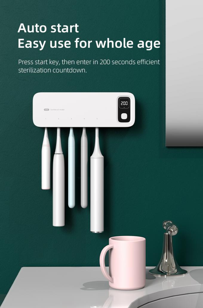 Zuhause Batterie UVC Lichtsterilisator Smart Wandbürste Sanitiser 5