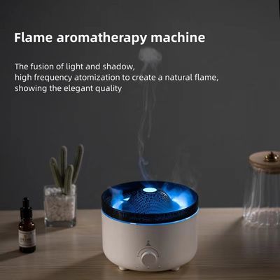 LED-Flammen-Aromaschmiergerät 12W mit automatischem Ausschalten und 30-50ml/h Nebelleistung