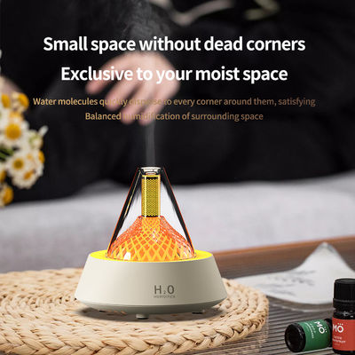 Home Farbe Flammen-Aromatherapie-Feuchtigkeitsbefeuchter mit 2/4/6 Stunden Timer-Einstellung
