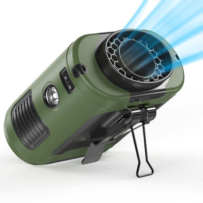 Socool Lüfter 10000mAh Mini Wiederaufladbarer Taillenlüfter Portabler Notfall-Strom-Clip USB-Lüfter Mit SOS LED-Licht Für Innen- / Außenbereich