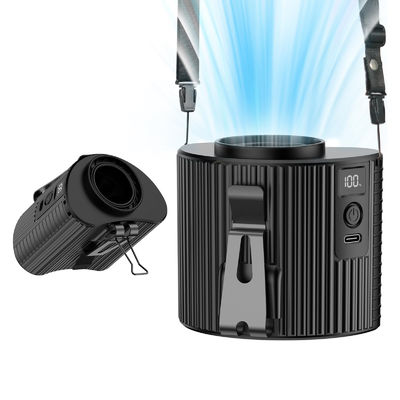Socool Ventilator Mini Hals Outdoor USB Led Taille Clip Ventilatoren Tragbar Wiederaufladbar 4000MAh