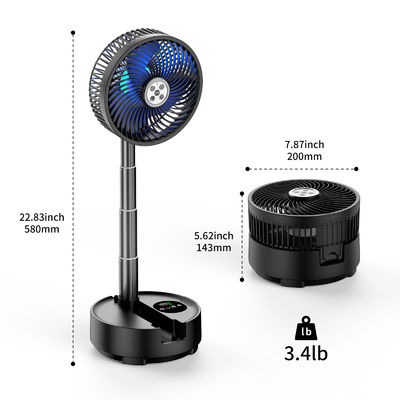 Socool-Ventilator 20000mAh Innen- und Außen-Camping-Ventilator 9. Geschwindigkeit 8h Timing USB Notstromversorgung Verstellbarer Klapptischventilator